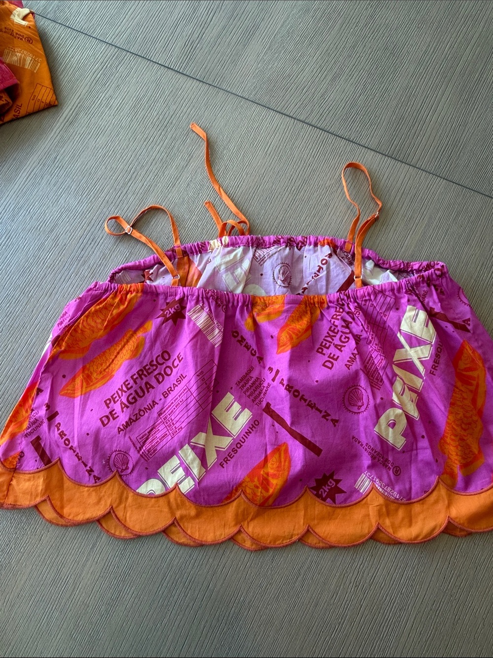 FARM Rio x Anthropology Pink & Orange Printed Cami Top - Picture 5 of 8
